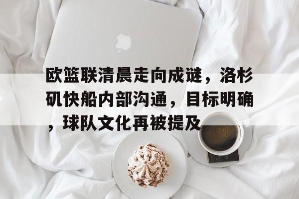 欧篮联清晨走向成谜，洛杉矶快船内部沟通，目标明确，球队文化再被提及的简单介绍-aiyouxi